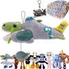 HIREED Italian Brainlot Goods Plush Toy 30cm Tuntuntun Safoo Plush Toy 'Includes Sticker + Keychain' Italian Brainlot Goods Christmas Gift Children's