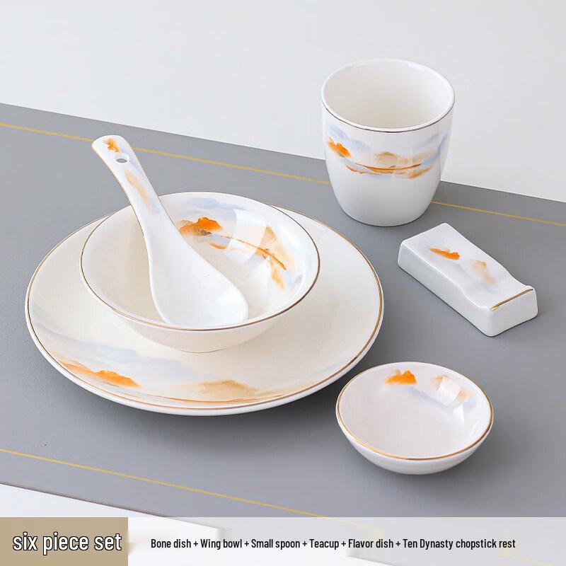 New Chinese Style Ceramic Tableware Set