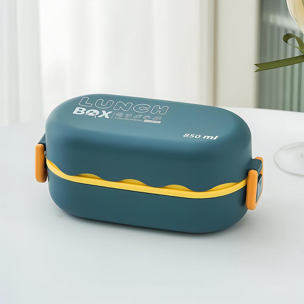 Bento Box Waterproof Good Sealing Double Layer Large Capacity Multifunction School Kids Lunch Food Container