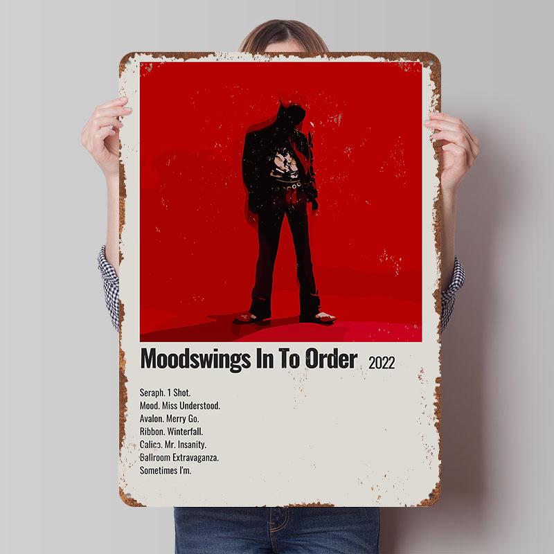 Dpr Ian Moodswings In To Order Album Tin Plaque Poster Customized Wall Art Retro Vintage Metal Signs for Man Cave Desk Decor 20X30CM