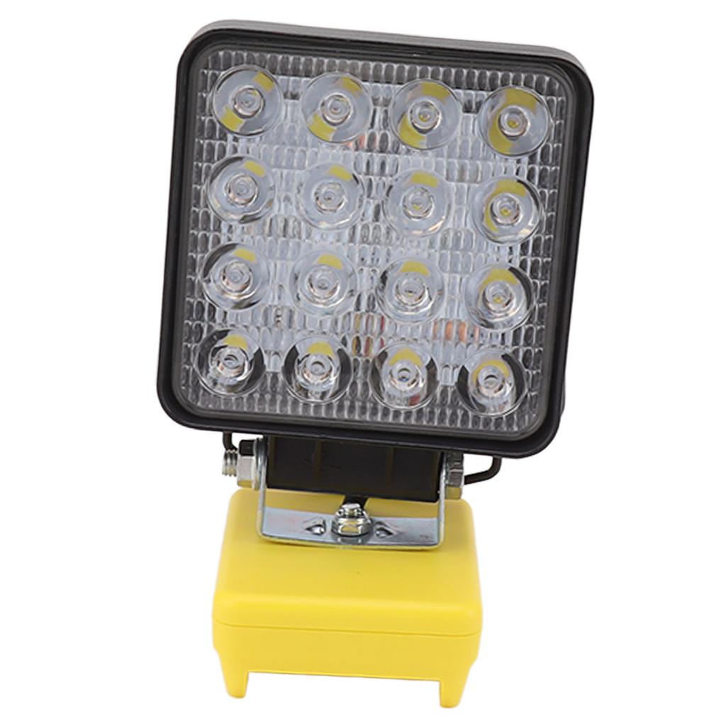 20W Handheld Work Light, 16 LED Beads, Rotating Head, Hiking with 2 USB Ports, for batteries:  200  201  203  204  206 etc. (ships without b
