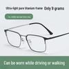 Men's Large Frame Color-Changing Bifocal Reading Glasses with Anti-Blue Light Protection