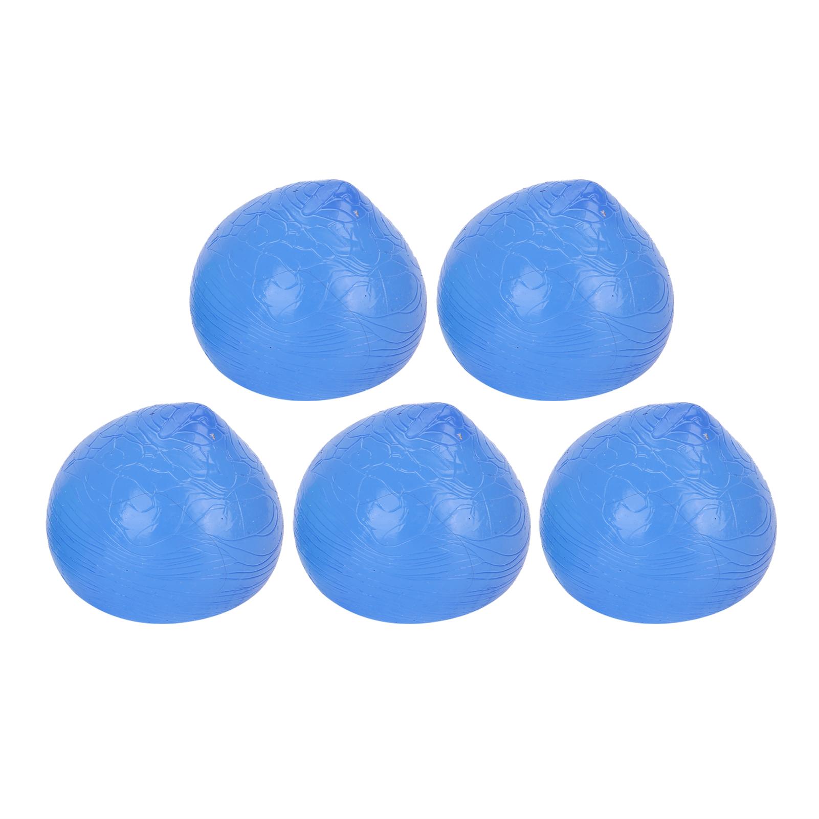 5pcs Silicone Hand Grip Ball Exercise Pressure Relief Massage Grip Strengthener FitnessBlue (Hardness 30 Degrees)