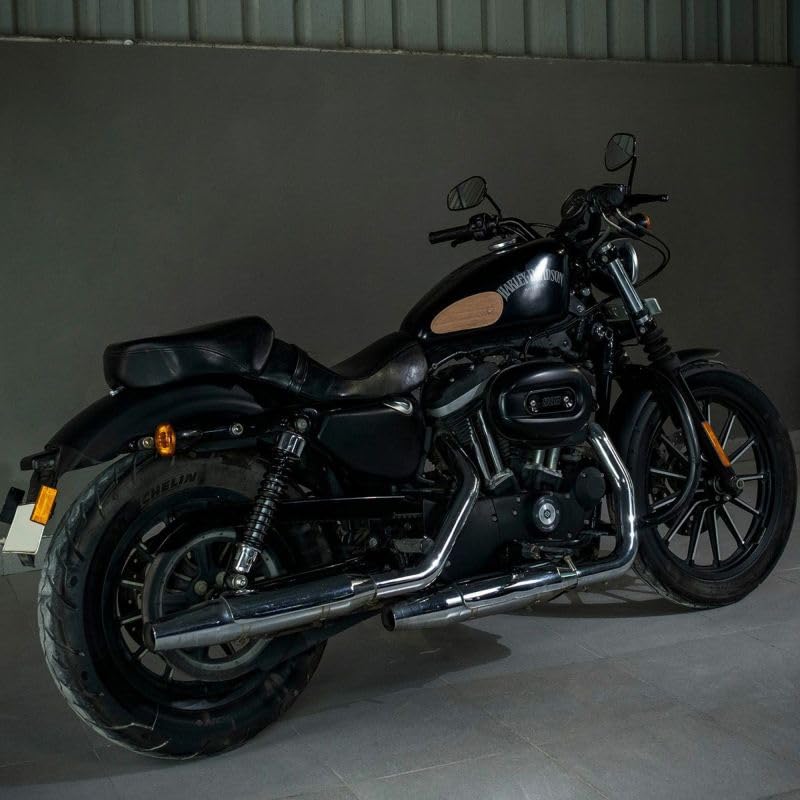 Tank Pad: Mini Leather, Classic Striped, Bike, Touring Tank, Scratch Prevention, Protective Pad, Driving,