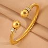Steel wire opening round pearl diamond  women's fashion light luxury classic simple design versatile stainless steel 