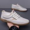 Hot casual men's shoes spring new men's soft-soled non-slip one-pedal leather shoes fashion casual leather shoes
