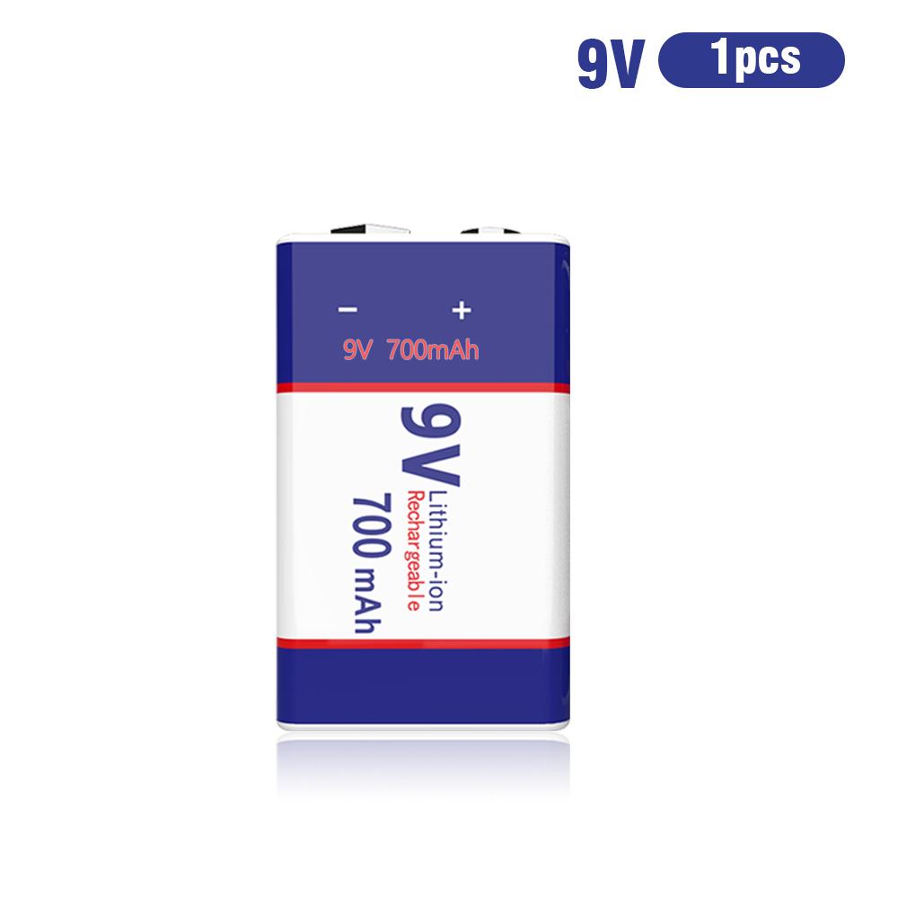 USB-Ladegerät 9 Volt Li-Ionen-Akku 6F22 9 V LiIon Lithium-Batterie für RC-Helikopter-Modell Mikrofon Spielzeug Metalldetektor Batterie