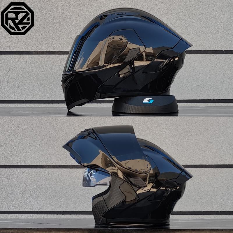 High Quality Motorcycle Helmet Dual Lens Flip Racing Helmet Knight Head Protector DOT Approved Casco Abierto De Moto Para Hombre