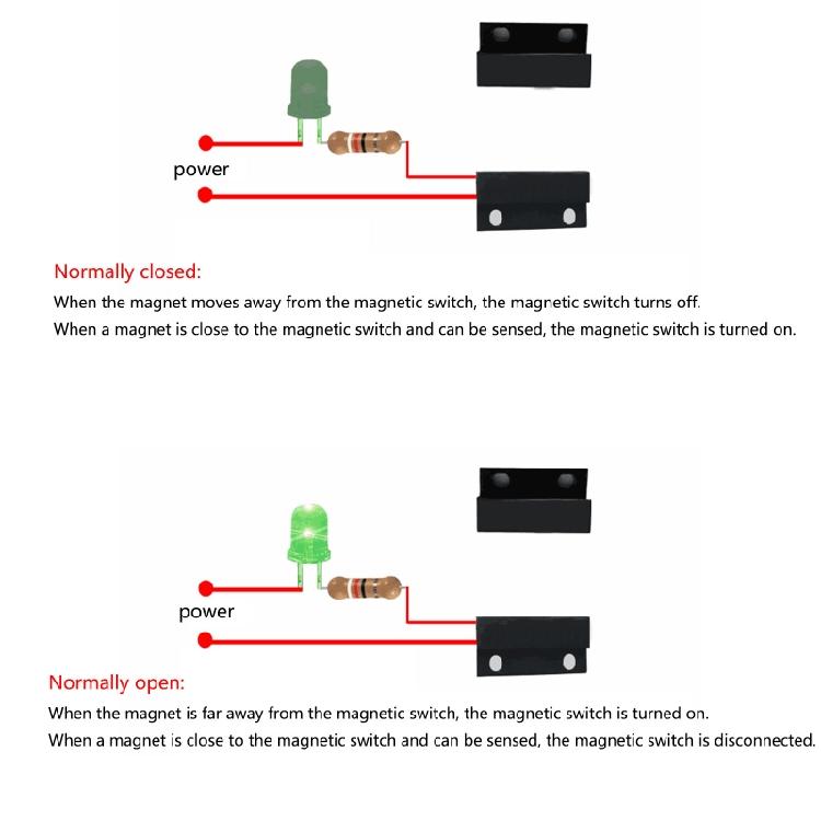 Door Sensors Window Security Contact Switch for Home Burglar Alarm Systems