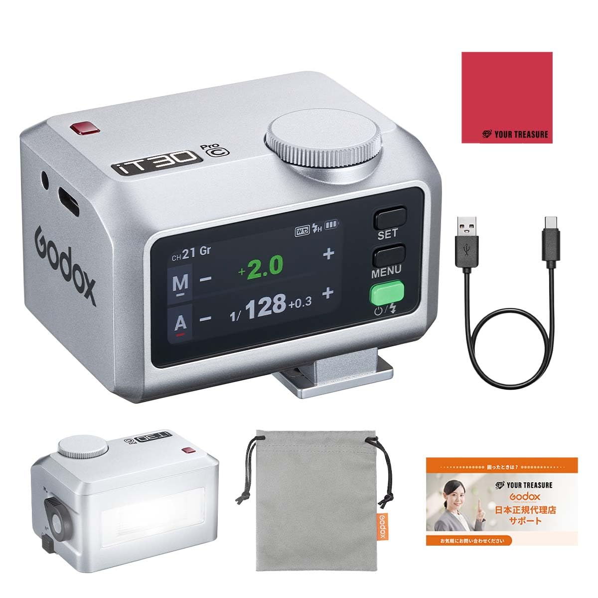 

Godox iT30Pro Canon Compatible Camera TTL HSS Japanese Instruction Manual Included Japanese iT30Pro-C Flash, GN15, Built-in Full-Color Touchscreen,