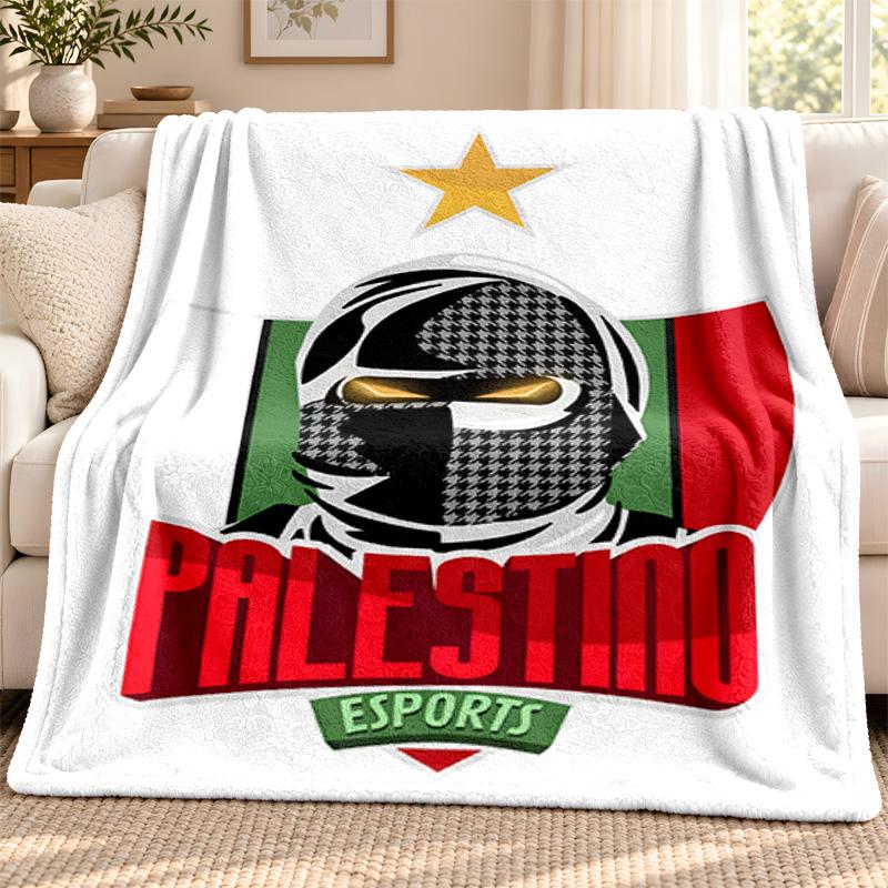 Club Deportivo Palestino blanket Flannel Blanket Soft Cozy Plush Throw for Sofa Bed Lightweight Home Decoration Outdoor camping