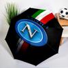 Ombrello Emblema Calcio Napoli - Apertura/Chiusura Automatica, Ombrello Leggero Compatto a 8 Stecche Essenziale per l'Outdoor, Accessorio Picnic, Ventaglio, Regali