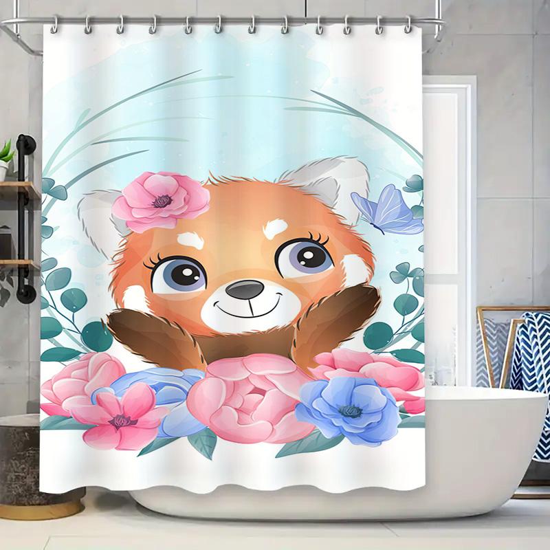 

Роскошная цветочная шторка для душа с колибри Декор для ванной комнаты для домашнего декора Водонепроницаемая ткань Желтый цвет Размер: 72x84 дюйма 90x180cm