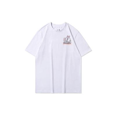 Li-Ning X Line Friends Joint Collection Patterned Short Sleeve T-Shirt Unisex Tops White AHSQ870-2