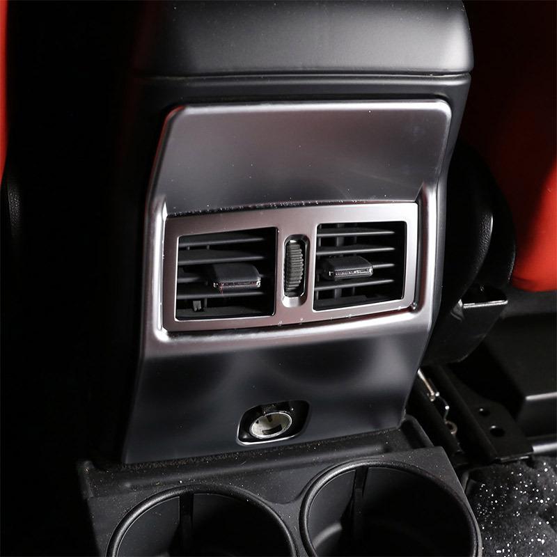 For Mercedes Benz G Class W463 2007-2018 Carbon Fiber ABS Rear Air Condition Outlet Vent Frame Cover Trim Car Accessories