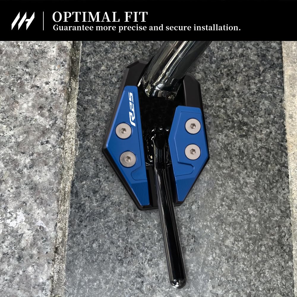MotHeart Kickstand Extension Support Plate Compatible with YZF-R25 2019-2022 Anti-Slip