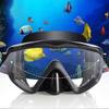 Anti-Leak Dive Swimming Goggles Tempered Glass Swim Mask Goggles with Nose Cover Professional Snorkeling Gear