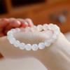 White Lover Handmade Kollektion Natürliches Cremeweißes Mondstein Armband