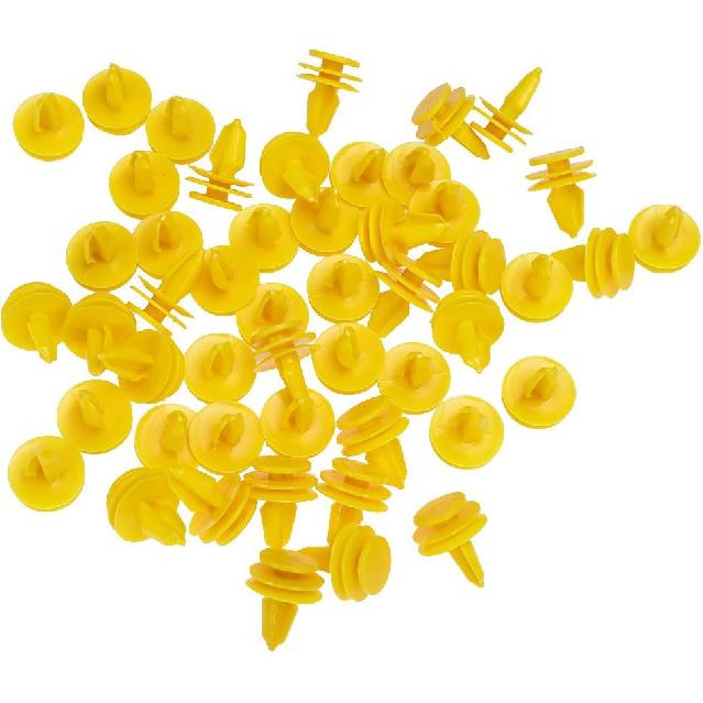 Door Panel Fastener Push Type Retainer Clip Nylon For Grand Cherokee (Pack Of 50)