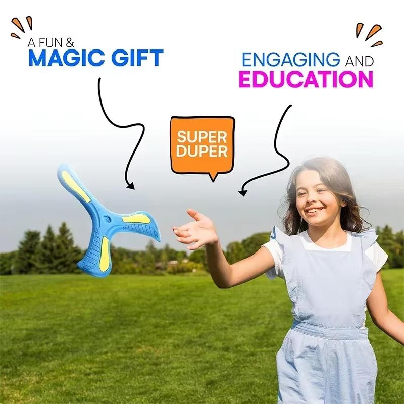Three‑Leaf EVA Boomerang, Hand‑Throw Return Spinner Outdoor Game Toy