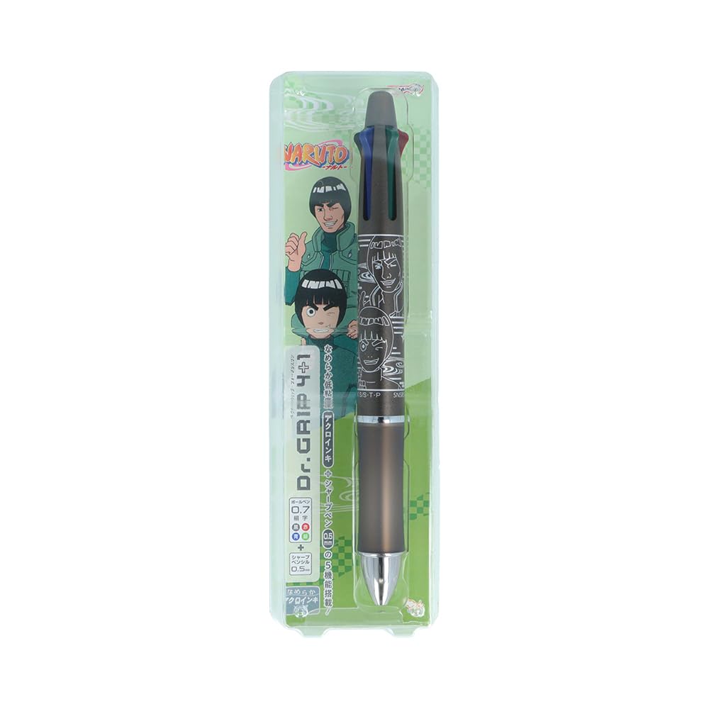 NARUTO Multi-Color Ballpoint Pen & Mechanical Pencil 4-in-1 Dr. Grip - Rock Lee & Might Guy