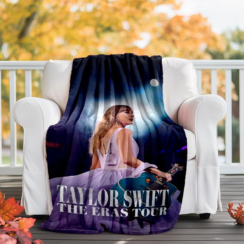 TS Fan Flannel Blanket Soft All-Season Throw, Design for Camping, Car Travel, Hiking Sofa, Bed, Office Perfect Gift for Parties