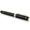 Parker Duofold Classic Black GT Fountain Pen, Medium Nib, 18K Gold, Gift Box, 1931382