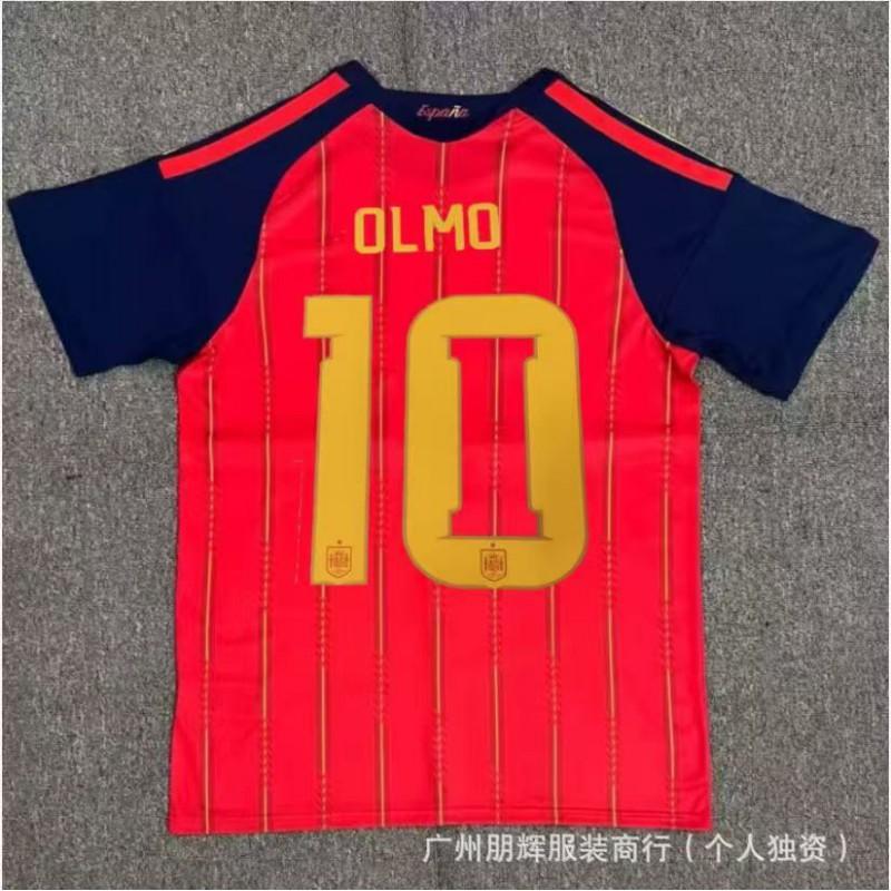 Spain National Team Home Soccer Jersey 2026 Custom Name 19 Yamal Short Sleeve Cycling Men Women