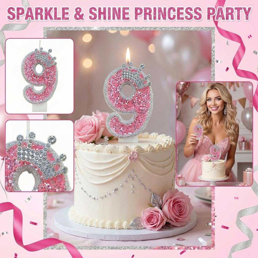 Fashion Cartoon Creative Birthday Candles Party Digital Candles