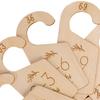 7 Pieces Baby Closet Size Dividers Wood Nursery for Clothes