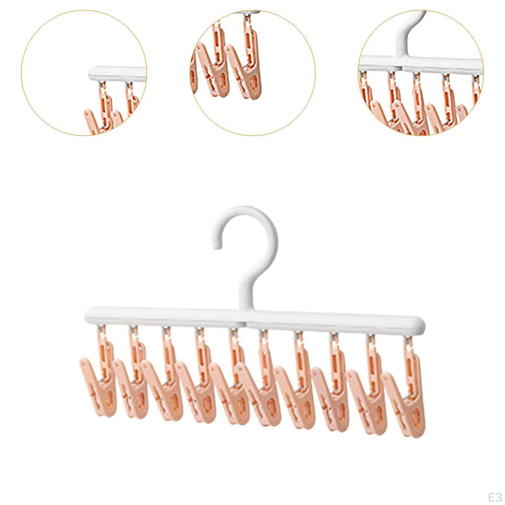 Clothes Drying Rack with Clips for Socks And Underwear Hanger