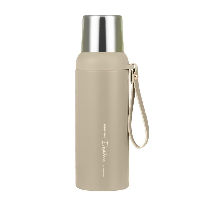 316 Stainless Steel Insulated Travel Bottle With Leakproof Lid Carrying Rope 600-800ml Office Outdoor Car Use