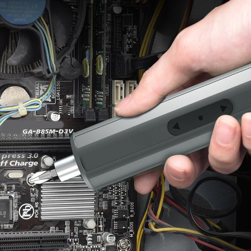 Mini Electric Screw Driver Kits with Magnetic Bits Rechargeable Electric Screwdriver, Power Cordless Screwdriver Set