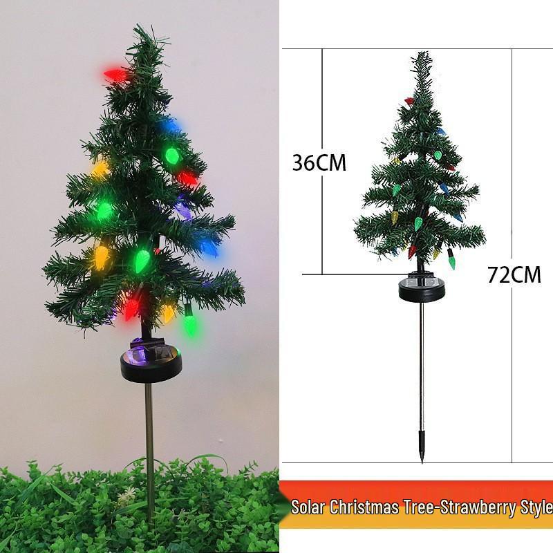 Solar LED Christmas Tree Lights for Outdoor Lawn and Courtyard Decoration