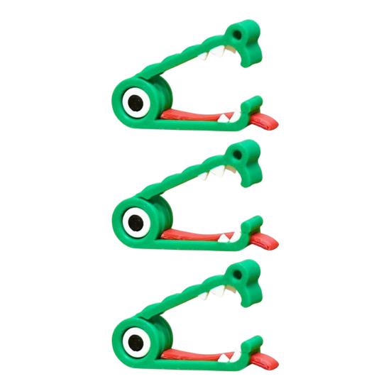 1/2/3/4/5Pcs 3D Printed Crocodile Cable Organizer Reusable Earphone Charging Cable Power Cord Holder Clip Fixator Keeper Wire Management Tools