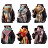 Christmas Long Plaids Blanket 245cm Oversized Winter Fall Warm Scarf Tartan Scarves Wrap Shawl Classical Tassels