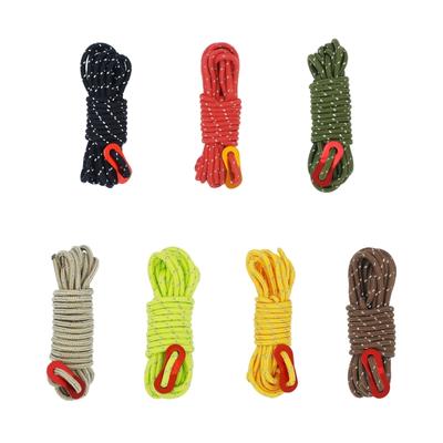 Corda Paracord Riflettente da Esterno Corda per Tenda da Campeggio Altamente Resistente Laccetto per Tenda da Campeggio Accessori per Tenda da Campeggio