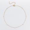 New Fashion Kpop Pearl Gold Color Goth Choker Necklace Cute Double Layer Beads Chain Pendant For Women Party Jewelry Girl Gift