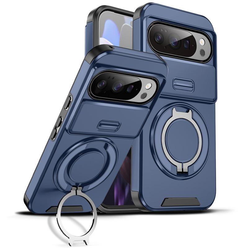 Armor Funda For Google Pixel 10 9 Pro XL 10Pro Magnetic Ring Bracket Case For Pixel 9A 8A 7 Pixel10 Pro Slide Lens Protect Cover