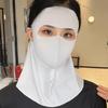 UPF 50+ Vollgesichtsmasken-Abdeckung Sonnenschutz Nackenwickel-Abdeckung Eis-Seiden-Gesichtsschleier für Männer Frauen