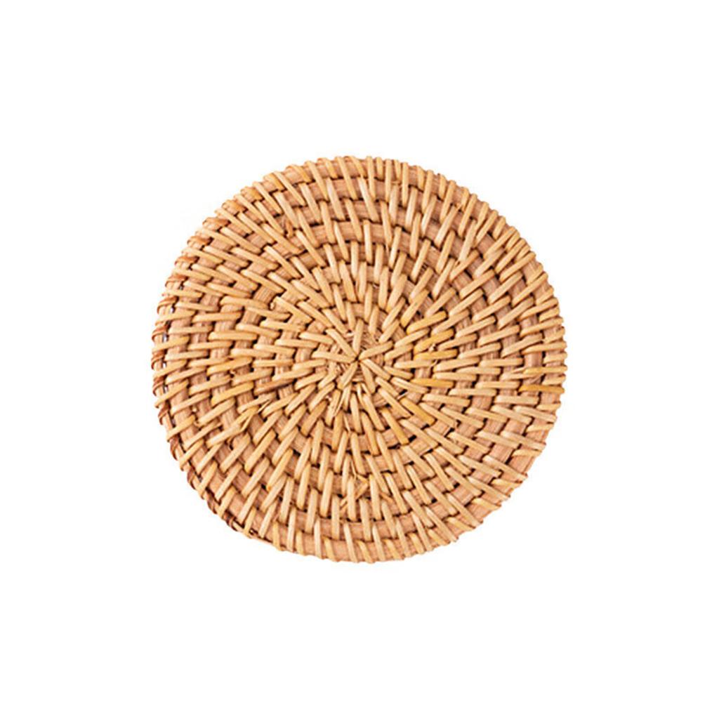 Handcrafted Rattan Tea Coaster Elegant Rattan Tea Coaster Delicate Cup Mats Suitable For Various Occasions