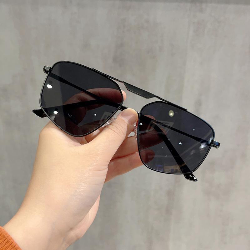 Polygon Shape Sunglasses for Women European American Style Metal Leg Men's Sun glasses UV Protection Outdoor Sunglasses