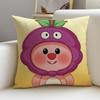 Silly LloopyS Cushion Cover Breathable and skinfriendly linen pillowcase square removable and washable cushion