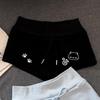Women's 2026 American Retro Sports Shorts - Summer Letter Print, Loose Fit Hot Pants, Versatile Design