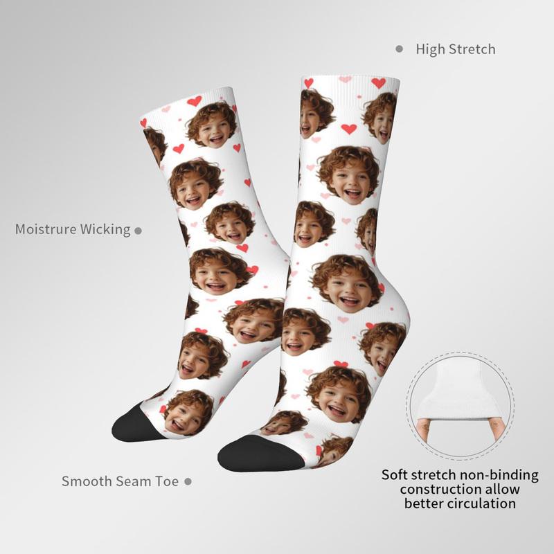 Maßgeschneiderte gesichtsgeformte Socken Unisex personalisierte Socken Personalisierte Socken mit Bild Fotosocken Maßgeschneiderte Socken als Geschenk