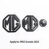 Car Front Badge Decoration Steering Wheel Sticker Rear Trunk Logo For MG Cyberster MG3 MG5 MG7 MG6 ZS ES5 ONE HS MG4 EV Cyber X VV222