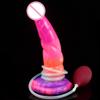 Glow-in-the-Dark Tentacle Dildo – Soft Silicone Ejaculating Cock for Women, Anal Fantasy Sex Toy with Squirting Function