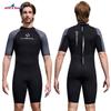 2mm Neoprene Wetsuit Short Sleeve Full Body Dive Suit Snorkeling Surfing Swimming Warmth Protection