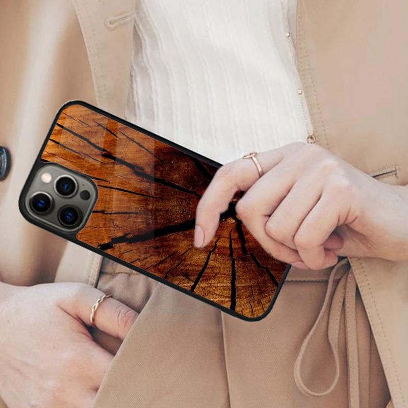 Oak Wood Texture Pattern Magnetic Phone Case For APPLE iPhone 17 Air 16 14 13 12 Pro Max 15 Plus Wireless Charge MagSafe Cover