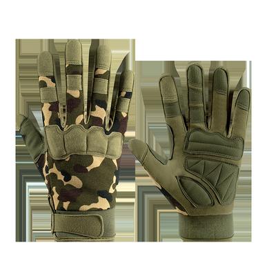 Tactical Outdoor Personality Camouflage Sports Full Finger Gloves for Men In Spring Strong Breathable  Wear Resistant  Protective  Cut Proof Anti Slip